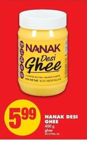 No Frills Nanak Desi Ghee offer
