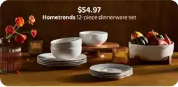 Walmart Hometrends 12-piece dinnerware set offer