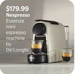 Walmart Nespresso Essenza mini espresso machine by De'Longhi offer