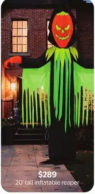 Walmart 20' tall inflatable reaper offer