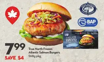 Longo's True North Frozen Atlantic Salmon Burgers offer