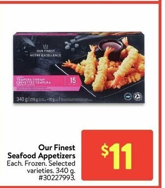Walmart Our Finest Seafood Appetizers offer