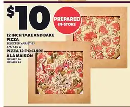 Independent Grocer 12 INCH TAKE AND BAKE PIZZA offer