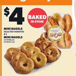 Independent Grocer MINI BAGELS, 8'S offer