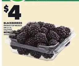 Independent Grocer BLACKBERRIES, HALF PINT offer