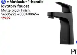 RONA PFISTER Matlock 1-handle lavatory faucet offer