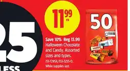 Canadian Tire Save 10% Halloween Chocolate and Candy offer