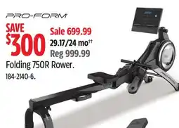 Canadian Tire Folding 750R Rower offer
