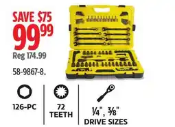 Canadian Tire Stanley Pro Max Black Chrome Socket Set, 126-pc offer