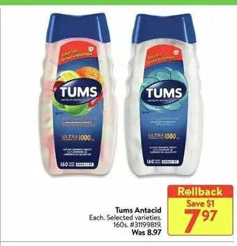 Walmart Tums Antacid offer