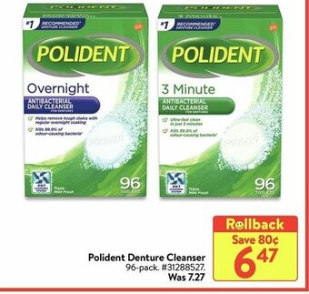 Walmart Polident Denture Cleanser offer