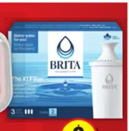 Food Basics BRITA WATER FILTRATION SYSTEM EACH REFILL FILTERS 3'S offer