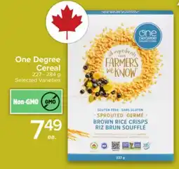 Metro ONE DEGREE CEREAL offer