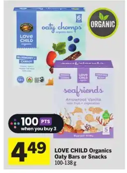 Foodland Organics Oaty Bars or Snacks offer