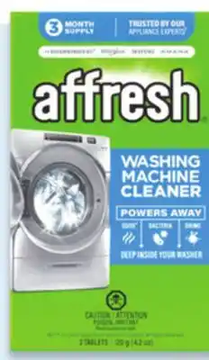 Walmart Affresh dish washer or washing machine cleaners offer