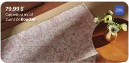 Walmart Carpette à motif Zuma de Bouclair offer