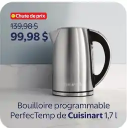 Walmart Bouilloire programmable PerfecTemp de Cuisinart offer