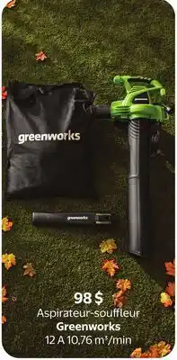 Walmart Greenworks 121A 10,76 m3/mm offer