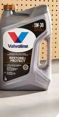 Walmart Huile à moteur entièrement Synthétique Premium Restore & Protect de Valvoline offer