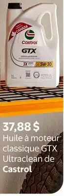 Walmart Huile à moteur classique GTX Ultraclean de Castrol offer