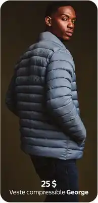 Walmart Veste compressible George offer