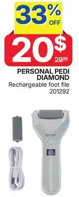 Rossy DIAMOND Rechargeable foot file offer