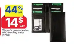 Rossy Women's genuine leather RFID-blocking wallet offer