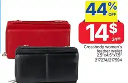 Rossy Crossbody women's leather wallet offer