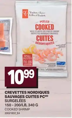 L'Intermarché CREVETTES NORDIQUES SAUVAGES CUITES | COOKED SHRIMP, 150 - 200/LB offer