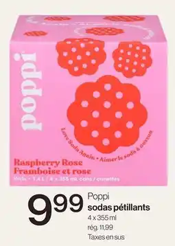Avril Poppi sodas pétillants offer