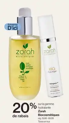 Avril Zorah Biocosmétiques offer