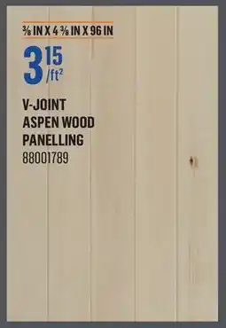 Canac V-JOINT ASPEN WOOD PANELLING offer