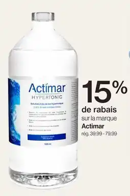 Avril sur la marque Actimar offer