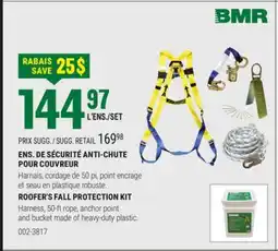 BMR ENS. DE SÉCURITÉ ANTI-CHUTE POUR COUVREUR offer