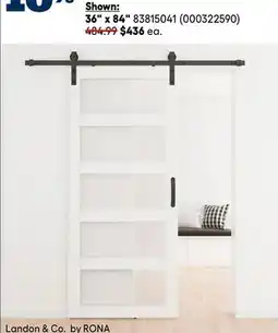 RONA All barn doors offer