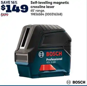 RONA Bosch Self-levelling magnetic crossline laser offer