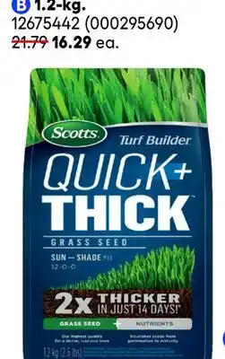 RONA Scotts grass seeds offer