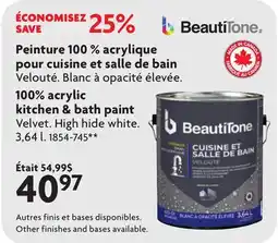 Home Hardware 100% acrylic kitchen & bath paint offer