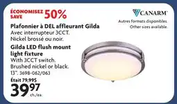 Home Hardware Gilda LED flush mount light fixture offer