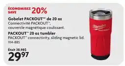 Home Hardware PACKOUT 20 oz tumbler offer
