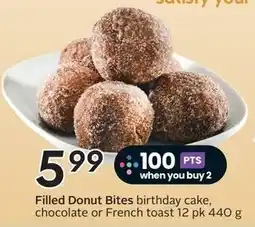 Sobeys Filled Donut Bites birthday cake offer
