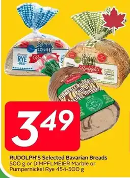 Sobeys Rudolph's selected bavarian breads offer