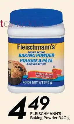 Sobeys Fleischmann's baking powder offer