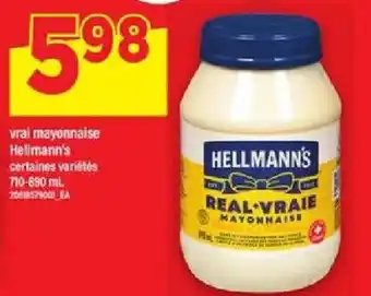 Maxi Hellmann's real-vraie mayonnaise offer