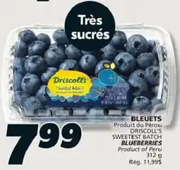 IGA Driscoll's sweetest batch blueberries offer