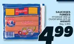 IGA Hygrade saucisses fumées offer