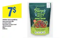 Maxi Farm Girl high protein, no sugar cereal offer
