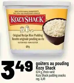 Metro Kozy Shack goûters au pouding offer