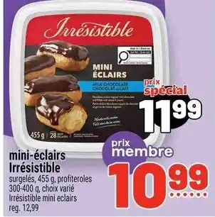 Metro Irresistible mini éclairs offer