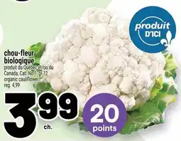 Metro organic cauliflower offer
